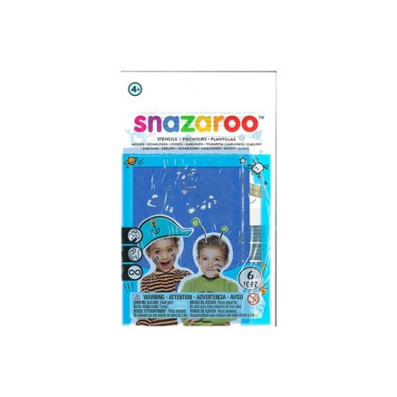 Snazaroo Sminkefarve stencils dreng 6stk. ass. selvklæbende