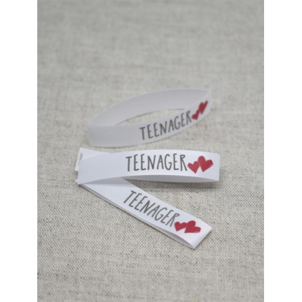 Label Teenager Hvid - 5 stk