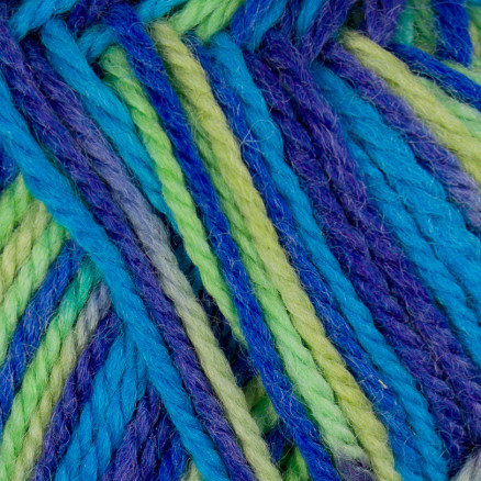 Viking Garn Norgesraggen 852 Multi Blå/Grøn
