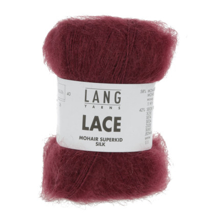 Lang Yarns Lace Garn 62 Vinrød