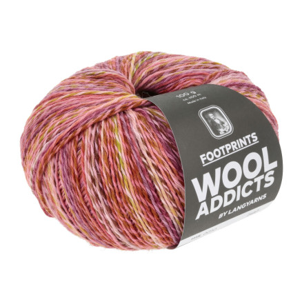 Lang Yarns Footprints Garn 10 Gul/Rosa