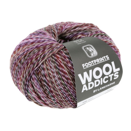 Lang Yarns Footprints Garn 11 Lilla/Fuchsia/Brun