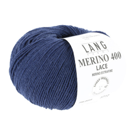 Lang Yarns Merino 400 Lace Garn 35 Marine
