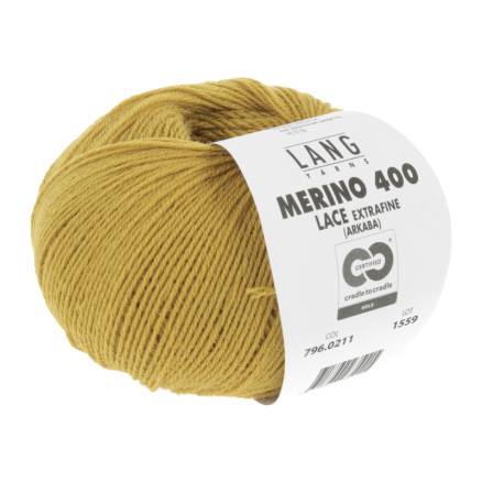 Lang Yarns Merino 400 Lace Garn 211 Bronze