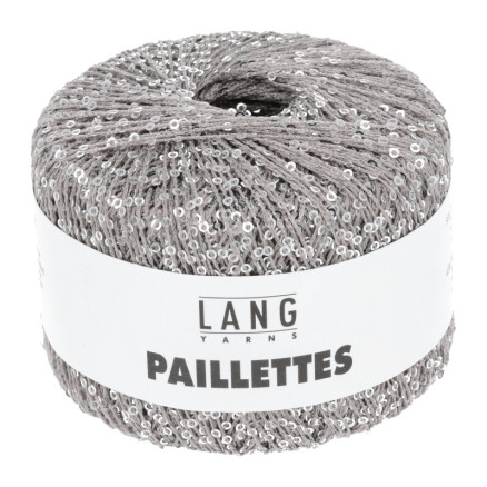 Lang Yarns Paillettes Garn 23 Sølv