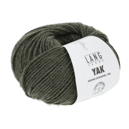 Lang Yarns Yak Garn 98 Oliven Melange