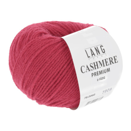 Lang Yarns Cashmere Premium Garn 60 Rød