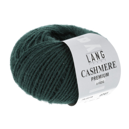 Lang Yarns Cashmere Premium Garn 218 Gran Grøn