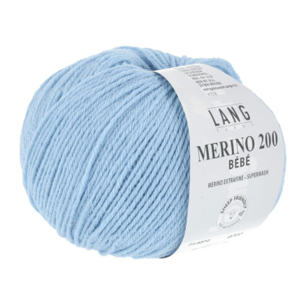 Lang Yarns Merino 200 Bebe Garn 372 Lys Blå