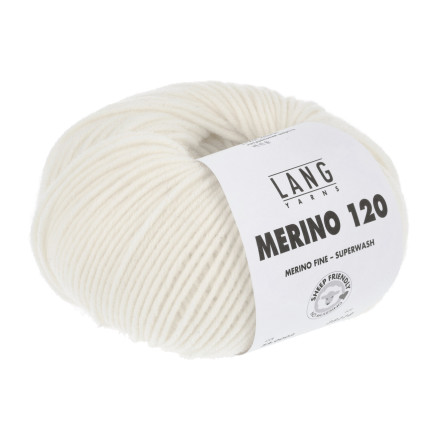 Lang Yarns Merino 120 Garn 02 Off White