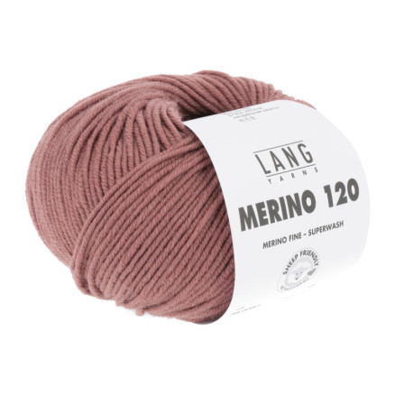 Lang Yarns Merino 120 Garn 287 Rosentræ
