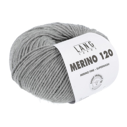 Lang Yarns Merino 120 Garn 324 Grå Melange