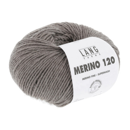 Lang Yarns Merino 120 Garn 326 Mørk Beige Melange