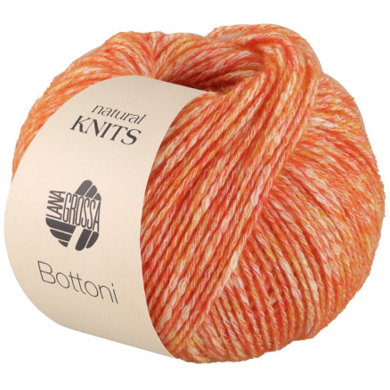 Lana Grossa Bottoni Garn 3 Orange/creme