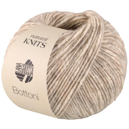 Lana Grossa Bottoni Garn 13 Gråbeige/creme