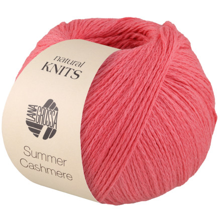 Lana Grossa Summer Cashmere Garn 4 Lakserød