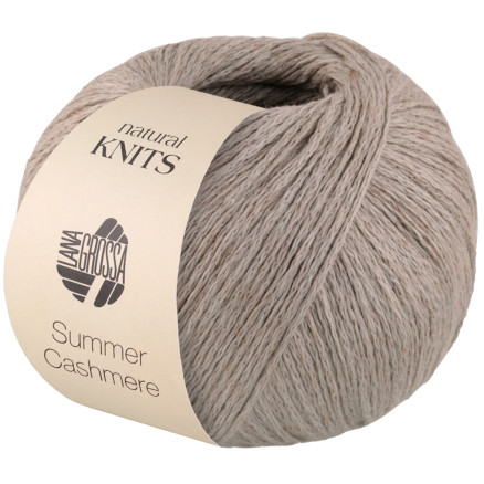 Lana Grossa Summer Cashmere Garn 8 Stengrå