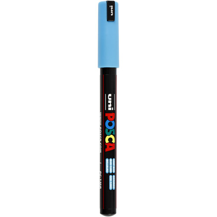 Uni Posca Tusch, Light blue , stregtykkelse:, extra-fine, 1stk.