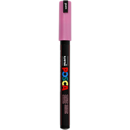 Uni Posca Tusch, Metallic pink , stregtykkelse:, extra-fine, 1stk.