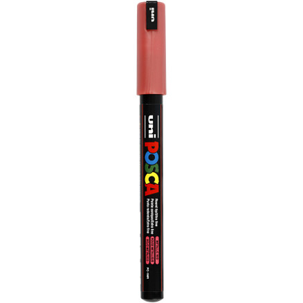Uni Posca Tusch, Metallic red , stregtykkelse:, extra-fine, 1stk.
