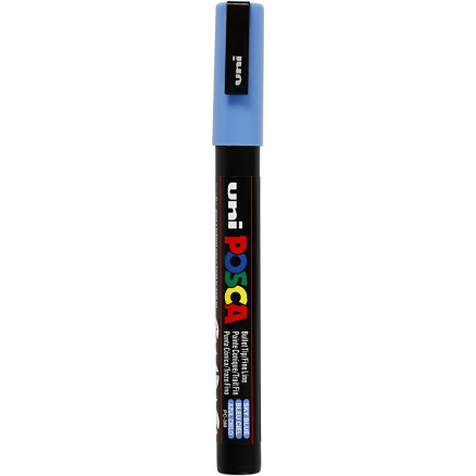 Posca Tusch, himmelblå, nr. PC-3M, streg 0,9-1,3 mm, 1 stk.