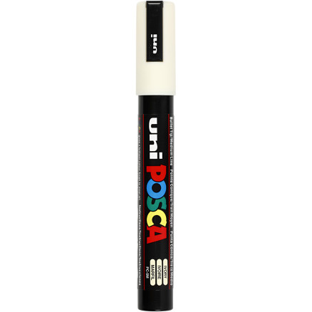 Uni Posca Tusch, Ivory , stregtykkelse:, medium, 1stk.