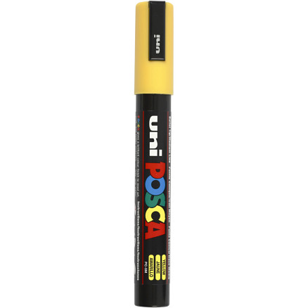 Uni Posca Tusch, Yellow , stregtykkelse:, medium, 1stk.