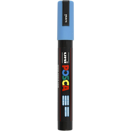Uni Posca Tusch, Light blue , stregtykkelse:, medium, 1stk.