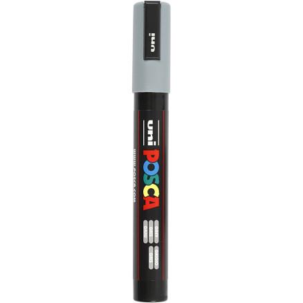 Uni Posca Tusch, Grey , stregtykkelse:, medium, 1stk.