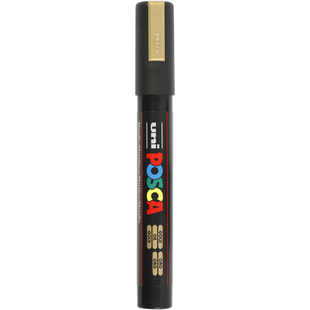 Uni Posca Tusch, Gold , stregtykkelse:, medium, 1stk.