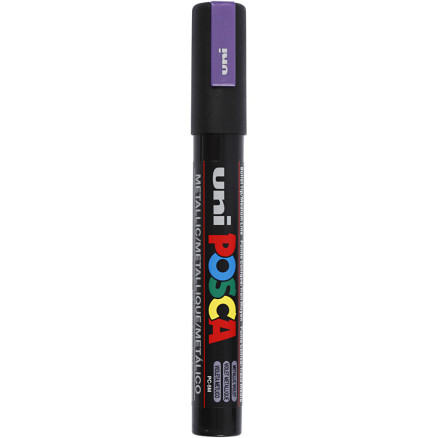 Uni Posca Tusch, Metallic violet , stregtykkelse:, medium, 1stk.