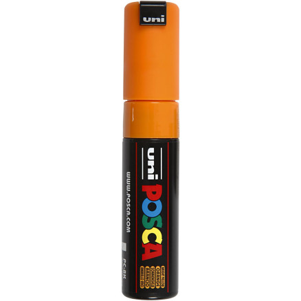 Posca Tusch, bright yellow, nr. PC-8K, streg 8 mm, 1 stk.