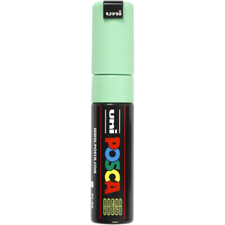 Posca Tusch, lys grøn, nr. PC-8K, streg 8 mm, 1 stk.