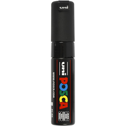 Posca Tusch, sort, nr. PC-8K, streg 8 mm, 1 stk.