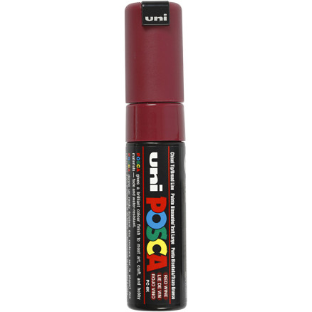 Posca Tusch, red wine, nr. PC-8K, streg 8 mm, 1 stk.