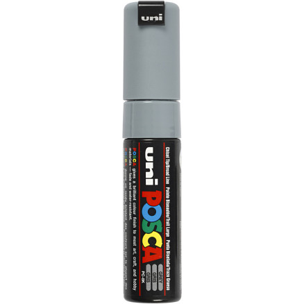 Posca Tusch, grå, nr. PC-8K, streg 8 mm, 1 stk.