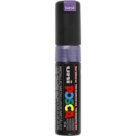 Posca Tusch, metallic violet, nr. PC-8K, streg 8 mm, 1 stk.