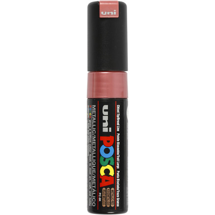 Posca Tusch, metal rød, nr. PC-8K, streg 8 mm, 1 stk.
