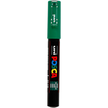 Uni Posca Tusch/Tus Ekstra Fin Grøn 0,7mm