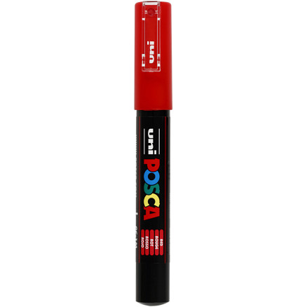 Uni Posca Tusch/Tus Ekstra Fin Rød 0,7mm