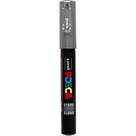 Uni Posca Tusch/Tus Ekstra Fin Sølv 0,7mm