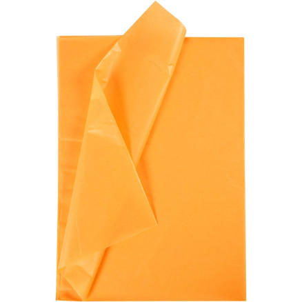 Silkepapir, ark 50x70 cm, 17 g, gul, 25ark/ 1 pk.