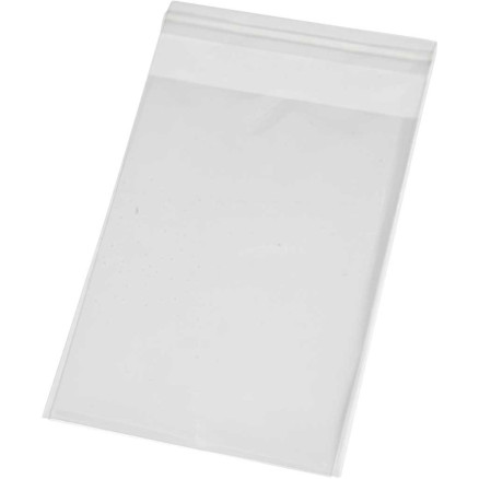 Cellofanposer , H: 12,9 cm, B: 9,7 cm, tykkelse 25 my, 20stk./ 1 pk.