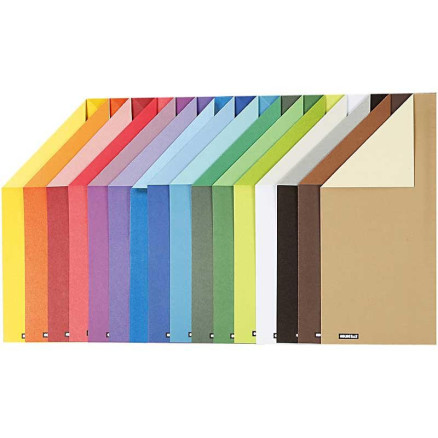 Color Bar Rivekarton, A4, ark 210x297 mm, 250 g, 16ass. ark/ 1 pk.