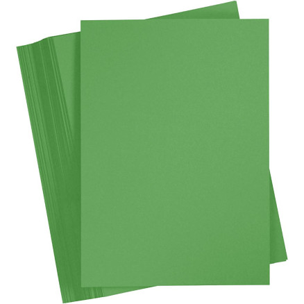 Karton, A5, 180 g, græsgrøn, 100ark/ 1 pk.
