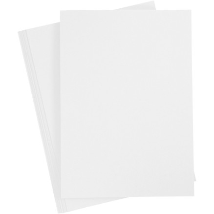 Karton, A4, ark 210x297 mm, 210-220 g, hvid, 10ark/ 1 pk.