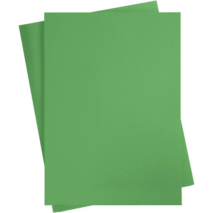Karton, A2, ark 420x594 mm, 180 g, græsgrøn, 10ark/ 1 pk.