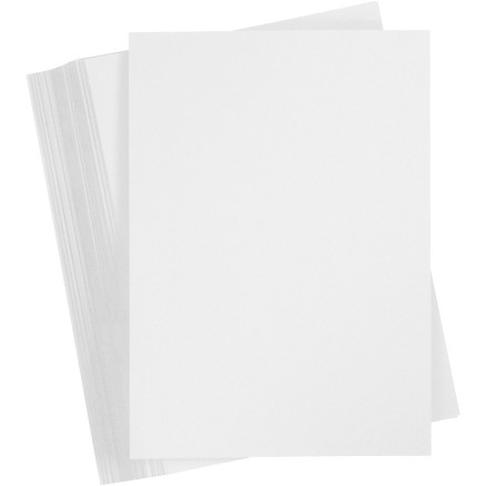 Karton, A6, ark 105x148 mm, 180 g, hvid, 100ark/ 1 pk.