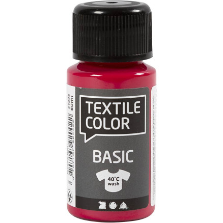 Textile Color, primær rød, 50ml/ 1 fl.