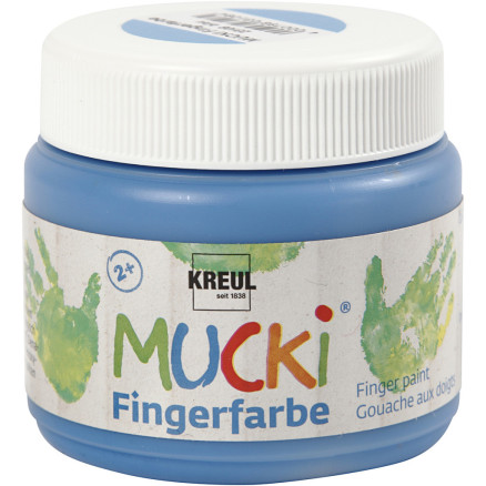 Mucki Fingermaling, blå, 150ml/ 1 ds.